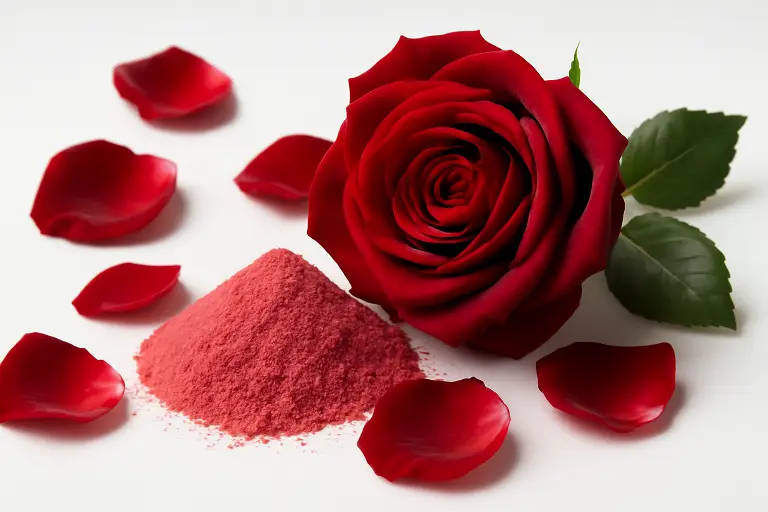 red rose petals